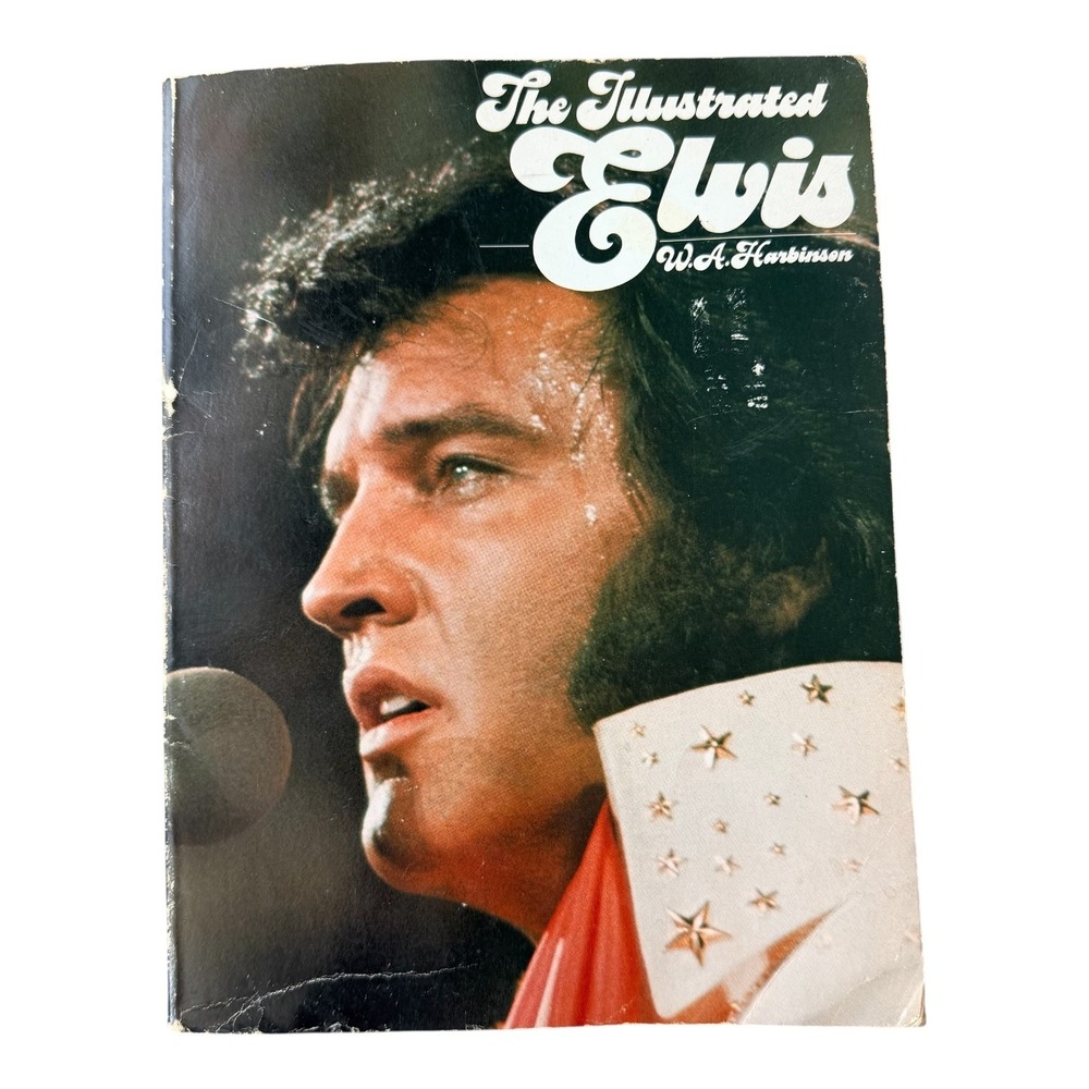 The Illustrated Elvis W.A. Harbinson Vintage Paperback Photo Biography Book 1976